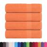 4 pcs Orange Hand Towels | 100% Cotton, 50x100 cm