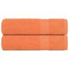  Bath Towels 2 pcs Orange 100x150 cm 360 gsm 100% Cotton Colour orange Size 100 x 150 cm Quantity in Package 2 