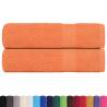 Soft & Absorbent Orange Bath Towels - 100% Cotton (2 pcs)