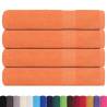 Orange Cotton Towels 4 pcs | 100x200 cm | 360 gsm - HipoMarket