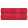  Shower Towels 2 pcs Red 70x140 cm 360 gsm 100% Cotton Colour red Size 70 x 140 cm Quantity in Package 2 