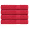  Sauna Towels 4 pcs Red 80x200 cm 360 gsm 100% Cotton Colour red Size 80 x 200 cm Quantity in Package 4 