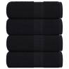  Guest Towels 4 pcs Black 30x50 cm 360 gsm 100% Cotton Colour black Size 30 x 50 cm Quantity in Package 4 