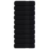 Premium Black Shower Towels - 10 pcs | 100% Cotton, 70x140 cm