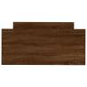 Brown Oak Bed Frame 90x200 cm - Durable Engineered Wood