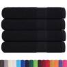 Sauna Towels Set: 4 Black 100% Cotton, 80x200 cm | HiPo Market