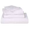 25 Pack White Bath Towels - 100% Cotton, 100x150 cm