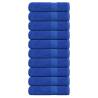  Hand Towels 10 pcs Blue 50x100 cm 360 gsm 100% Cotton Colour blue Size 50 x 100 cm Quantity in Package 10 