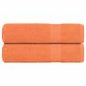  Shower Towels 2 pcs Orange 70x140 cm 360 gsm 100% Cotton Colour orange Size 70 x 140 cm Quantity in Package 2 