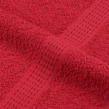 Red Bath Towels 2 pcs - 100% Cotton, 100x150 cm | Hipomarket