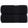  Guest Towels 2 pcs Black 30x50 cm 360 gsm 100% Cotton Colour black Size 30 x 50 cm Quantity in Package 2 