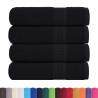 Hand Towels 4 pcs Black 50x100 cm 100% Cotton - Soft & Absorbent