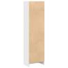 High Gloss White Bookcase - Modern Engineered Wood 40x24x143 cm