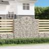 Arched Gabion Baskets 30 pcs | Durable Garden Barriers