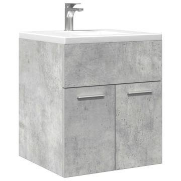 Bathroom Sink Cabinet Concrete Grey - Stylish & Functional