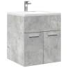  Bathroom Sink Cabinet Concrete Grey 41x38.5x46 cm Engineered Wood Colour concrete grey Size 41 x 38.5 x 46 cm Number of 1 Number of Pieces 