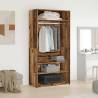 Stylish Wardrobe Old Wood 100x50x200 cm - Durable & Compact