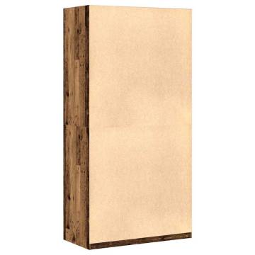 Stylish Wardrobe Old Wood 100x50x200 cm - Durable & Compact