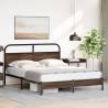 Brown Oak King Size Bed Frame 150x200 cm - Durable Design