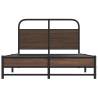 Robust Brown Oak Bed Frame 120x190 cm - Stylish & Durable