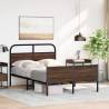 Brown Oak Bed Frame 120x200 cm | Stylish & Sturdy Design