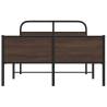 Brown Oak Bed Frame 120x200 cm | Stylish & Sturdy Design