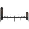 Brown Oak Bed Frame 120x200 cm | Stylish & Sturdy Design