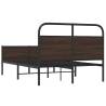 Brown Oak Bed Frame 120x200 cm | Stylish & Sturdy Design