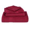 Bordeaux Bath Towels Set - 4 pcs, 100% Cotton, 100x150 cm