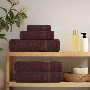 Guest Towels 2 pcs Brown 30x50 cm 100% Cotton - Hipo Market