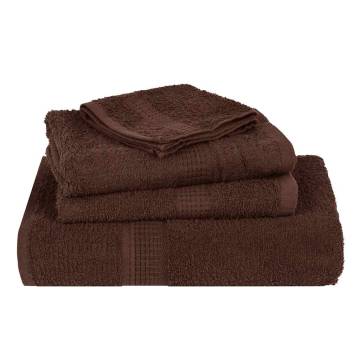 Guest Towels 2 pcs Brown 30x50 cm 100% Cotton - Hipo Market