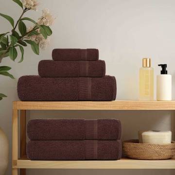 Guest Towels 10 pcs Brown 30x50 cm | 100% Cotton - Hipomarket