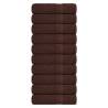  Hand Towels 10 pcs Brown 50x100 cm 360 gsm 100% Cotton Colour brown Size 50 x 100 cm Quantity in Package 10 