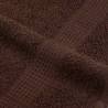 10 Pcs Brown Hand Towels 50x100 cm 360 gsm - 100% Cotton