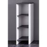 Trendteam SanDiego Bath Shelving Unit in White & Smokey Silver