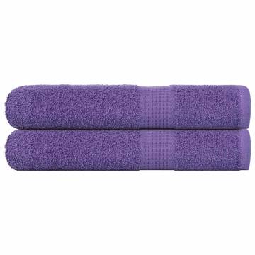 Purple Sauna Towels 2 pcs - 100% Cotton, 80x200 cm | HipoMarket