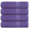  Bath Towels 4 pcs Purple 100x150 cm 360 gsm 100% Cotton Colour purple Size 100 x 150 cm Quantity in Package 4 