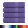 Purple Cotton Bath Towels - 4 Pcs 100x150 cm | HipoMarket