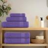 Purple Cotton Bath Towels - 4 Pcs 100x150 cm | HipoMarket