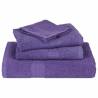 Purple Cotton Bath Towels - 4 Pcs 100x150 cm | HipoMarket