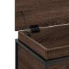 Stylish Brown Oak Storage Box with Lid - 60x40 cm