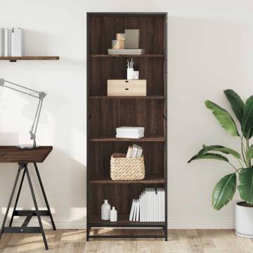 Brown Oak Bookcase - Stylish 60x35x170.5 cm Storage Solution