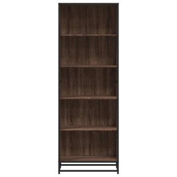 Brown Oak Bookcase - Stylish 60x35x170.5 cm Storage Solution