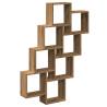 Wall Cube Shelf Artisan Oak - Stylish Storage Solution