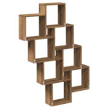 Wall Cube Shelf Artisan Oak - Stylish Storage Solution