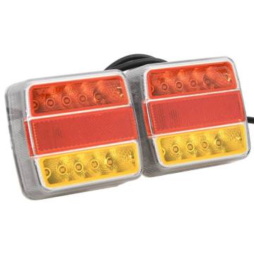 Trailer Lights 2 pcs Red 10.5x7.5x10 cm 12V LED Bulb