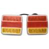 Trailer Lights 2 pcs Red 10.5x7.5x10 cm 12V LED Bulb