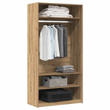 Artisan Oak Wardrobe - Stylish & Compact Storage Solution