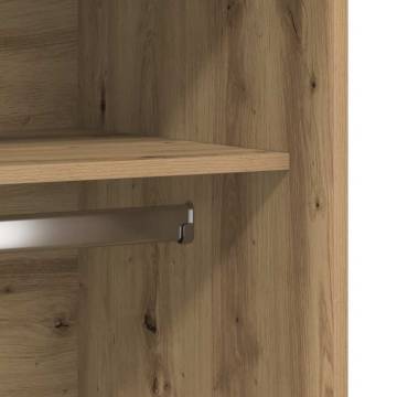 Artisan Oak Wardrobe - Stylish & Compact Storage Solution