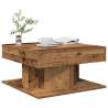  Coffee Table Old Wood 55x55x30 cm Engineered Wood Colour old wood Quantity in Package 1 